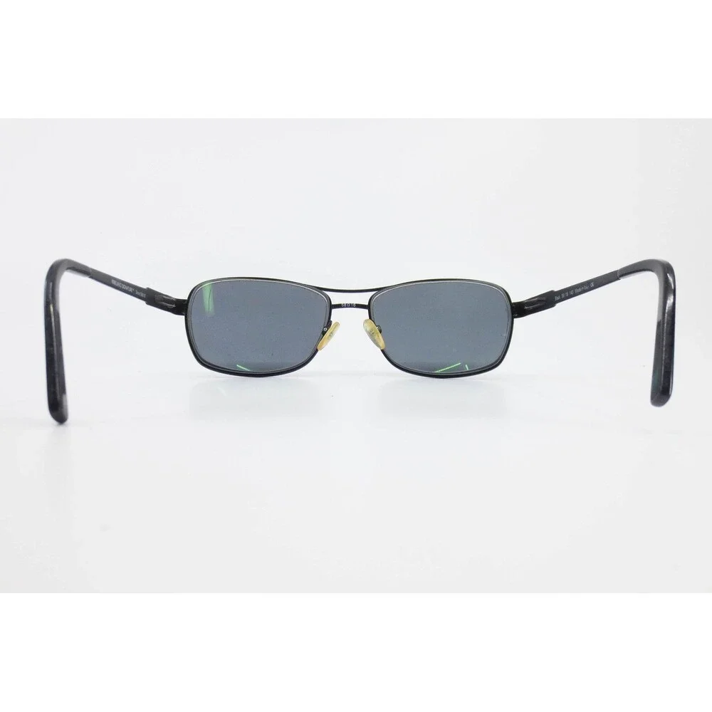Kirkland Signature Shiraz 596187 Black Metal Rectangle Sunglasses Made in Italy